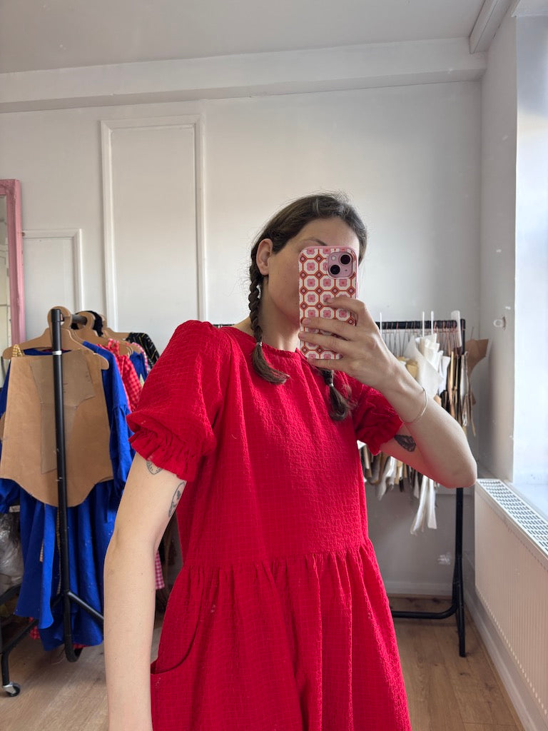 Red Seersucker