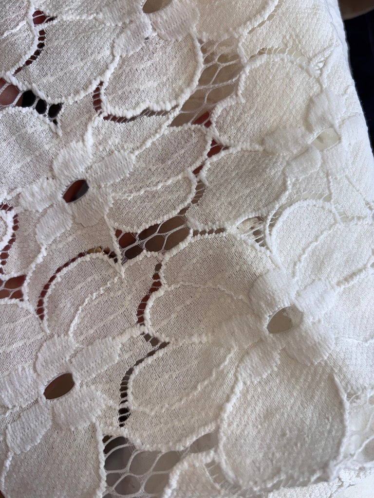 Simple bridal deadstock lace dress
