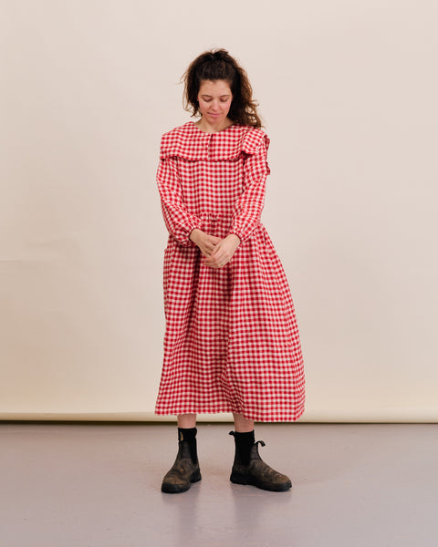 gingham linen dress Luna Dress
