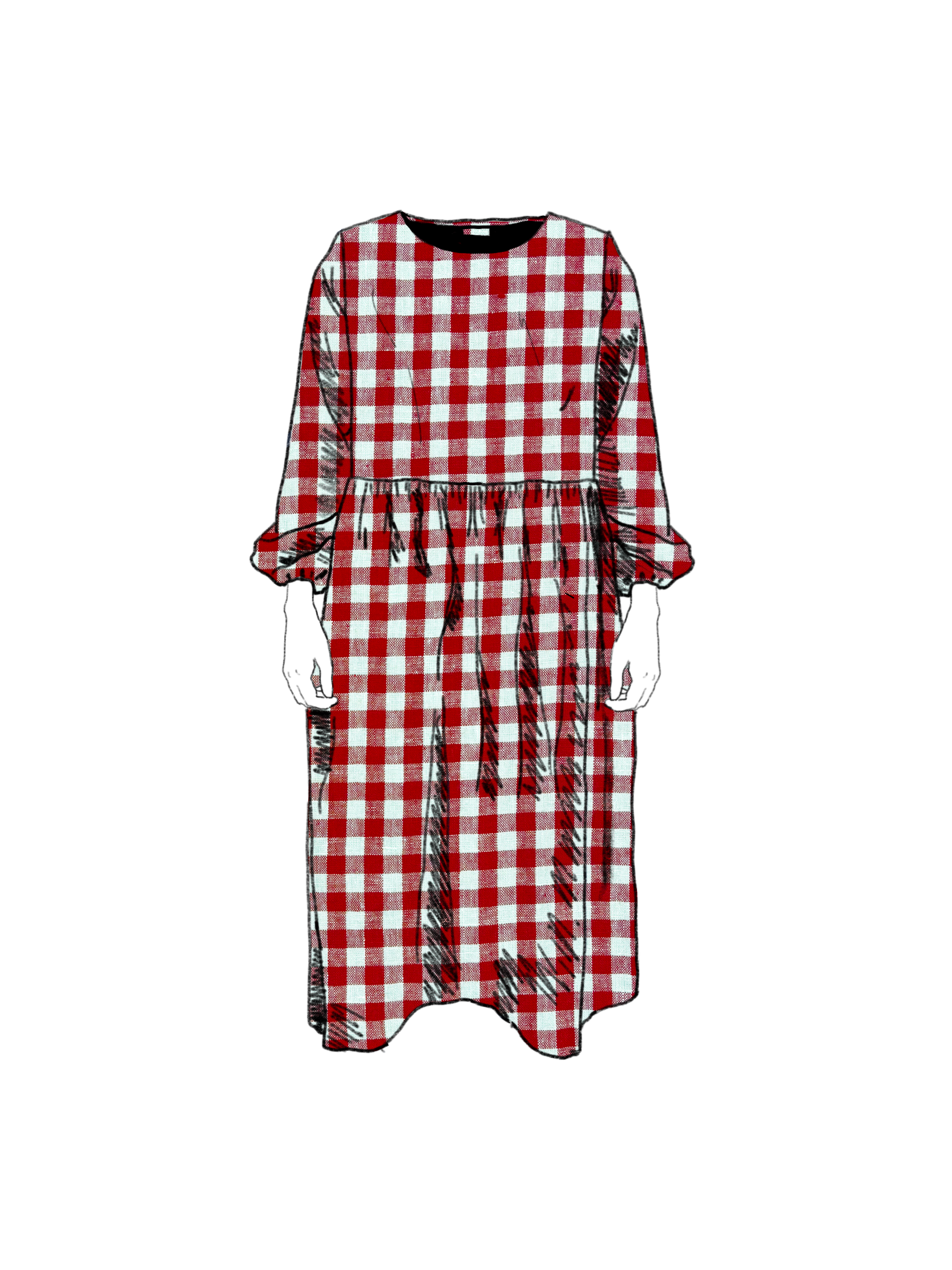 women's a line cocktail dresses A-Line Cocktail Dresses Vintage Dress Wedding Guest Tea Length Sleevel –  Koutun Dress main image 0